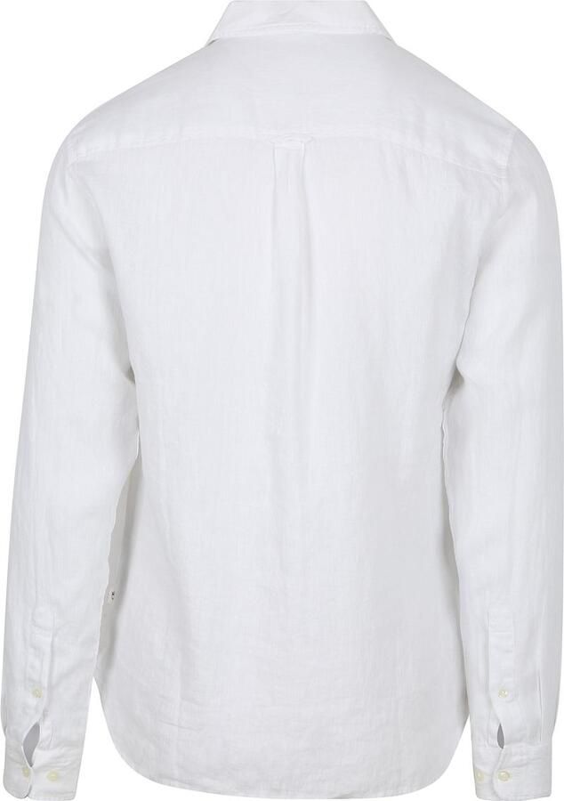 Knowledge Cotton Apparel Overhemd Lange Mouw Overhemd Linnen Wit - Foto 3