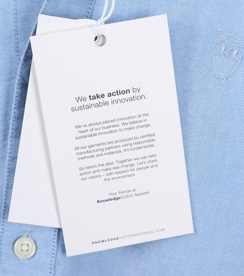 KnowledgeCotton Apparel Overhemd met lange mouwen Harald met button-downkraag - Foto 4