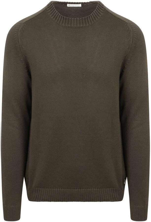 Knowledge Cotton Apparel Sweaters Pullover Olive
