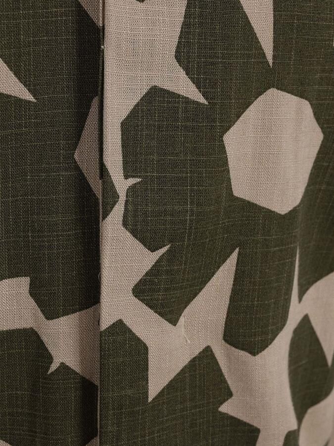 KnowledgeCotton Apparel Short Sleeve Shirt Linen Blend Olive