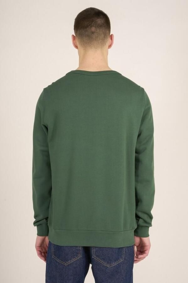 KnowledgeCotton Apparel Sweater Donkergroen - Foto 4