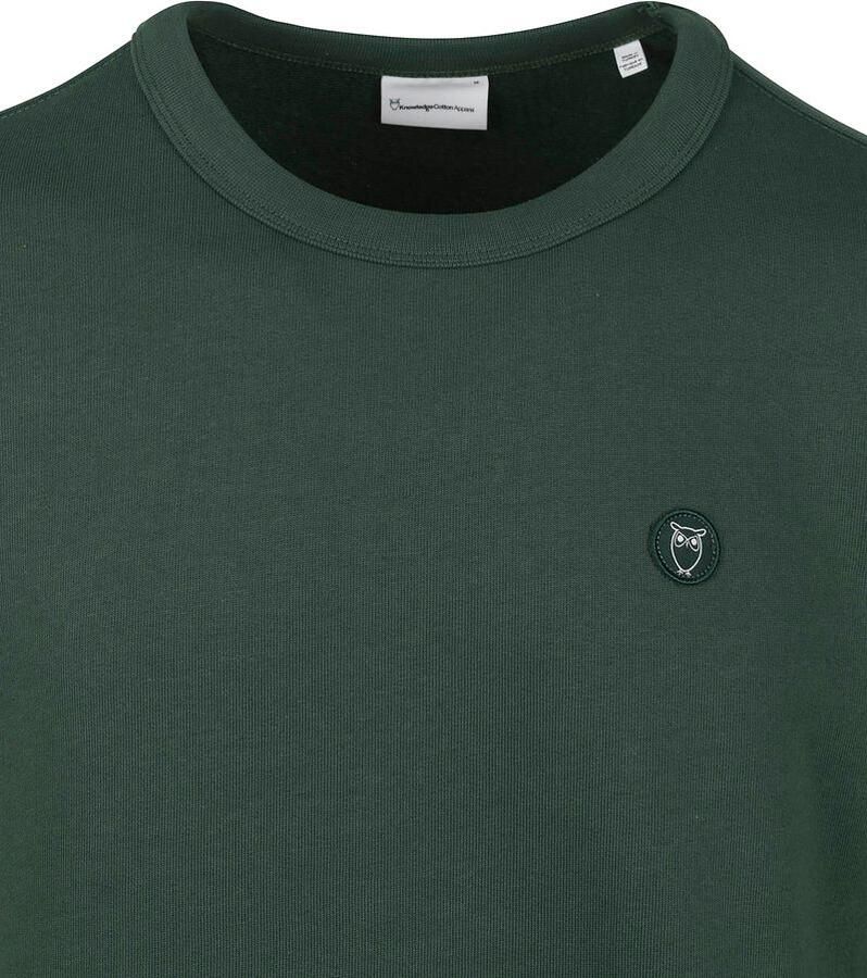 KnowledgeCotton Apparel Sweater Donkergroen - Foto 3