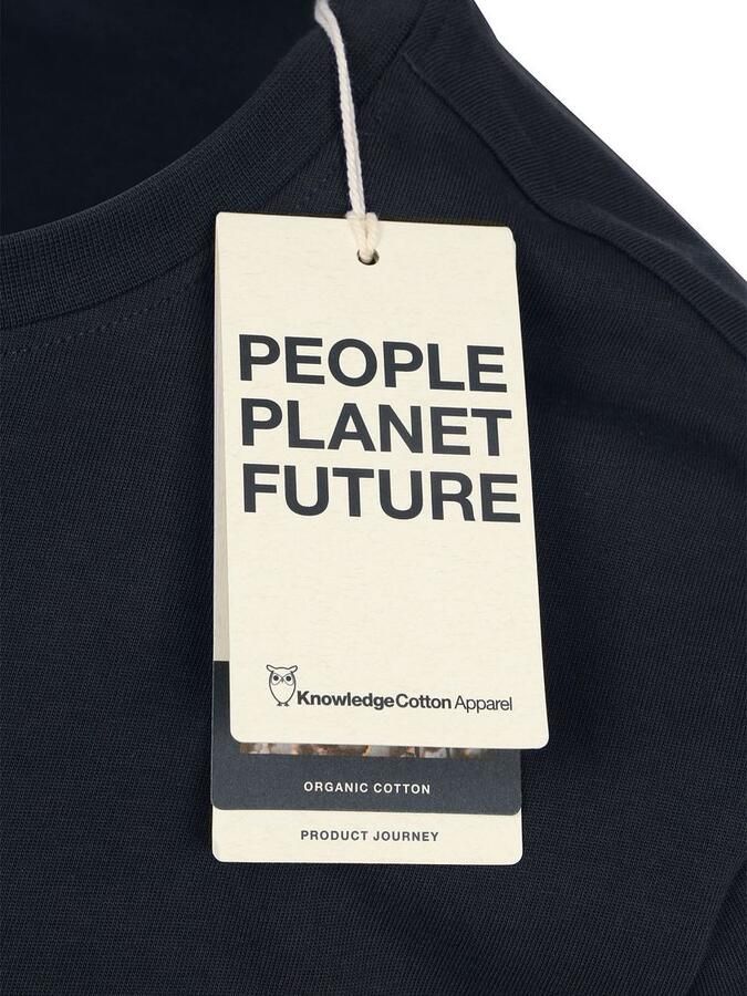 KnowledgeCotton Apparel T-shirt Navy - Foto 2