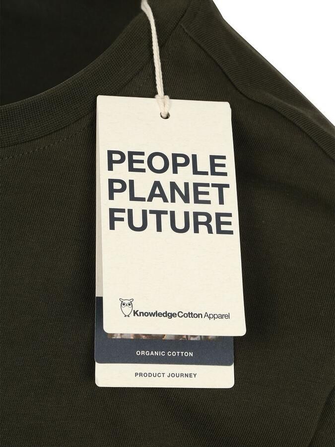 KnowledgeCotton Apparel T-shirt Olive - Foto 2