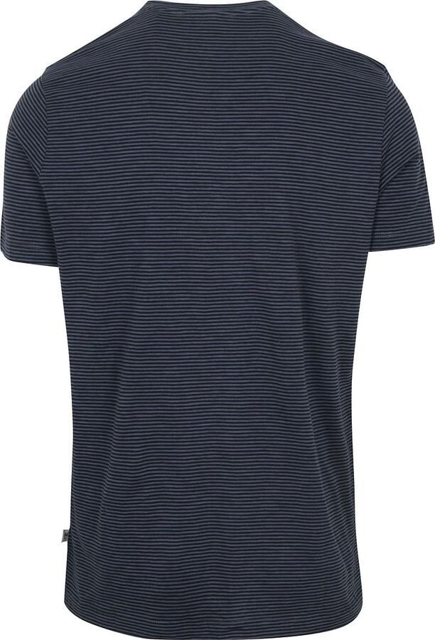 Knowledge Cotton Apparel T-shirt Strepen Navy - Foto 2