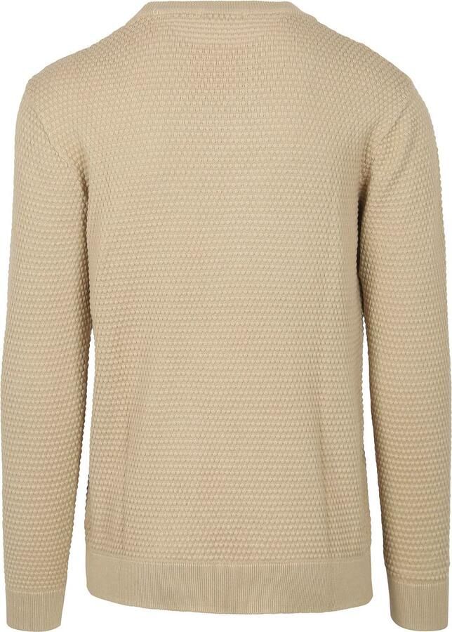KnowledgeCotton Apparel Trui Bubble Knit Beige
