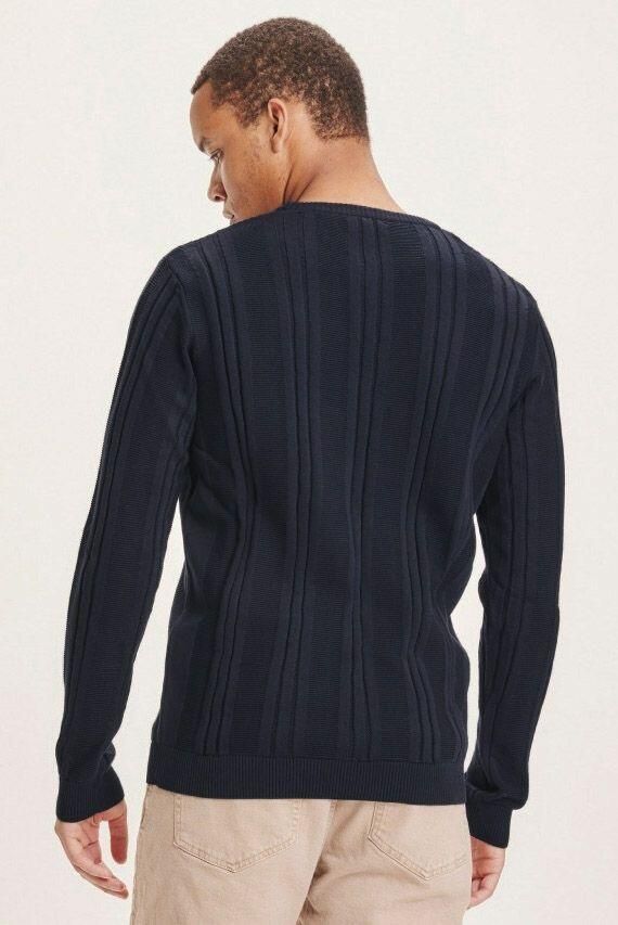 Knowledge Cotton Apparel Jersey Blauw Heren - Foto 2
