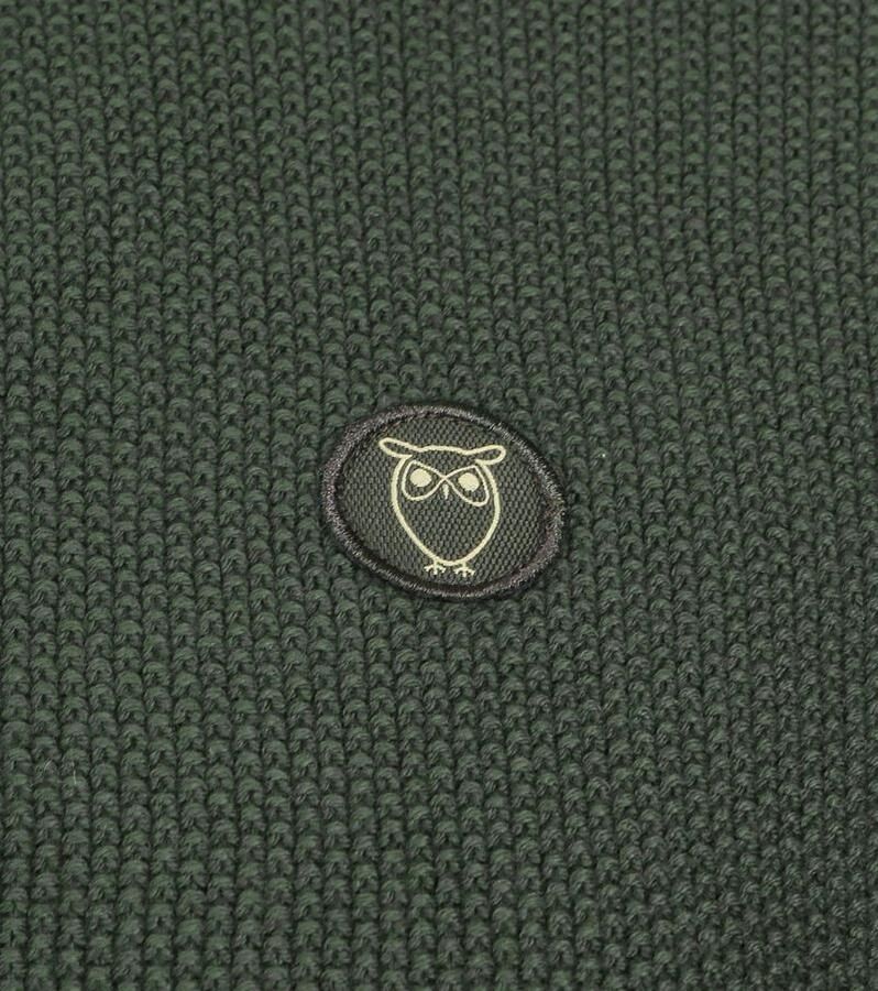 Knowledge Cotton Apparel KnowledgeCotton Apparel Trui Field Donkergroen Groen Heren - Foto 2