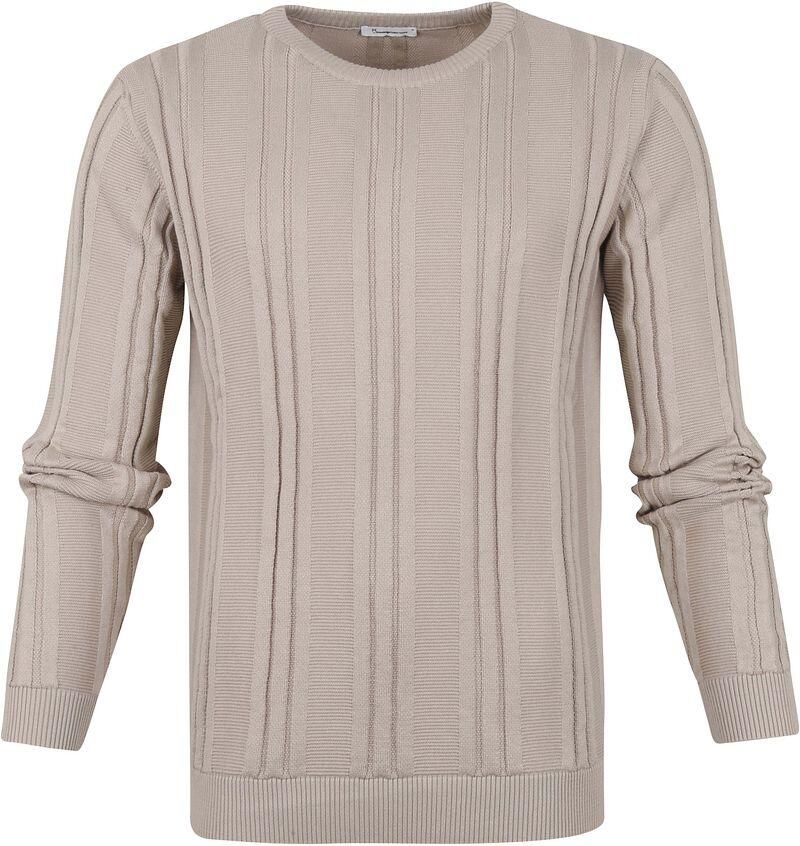 Knowledge Cotton Apparel Sweaters Trui Licht Grijs