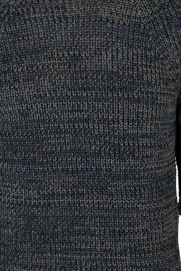 Knowledge Cotton Apparel KnowledgeCotton Apparel Trui Yarn Blauw Meerkleurig Heren - Foto 2