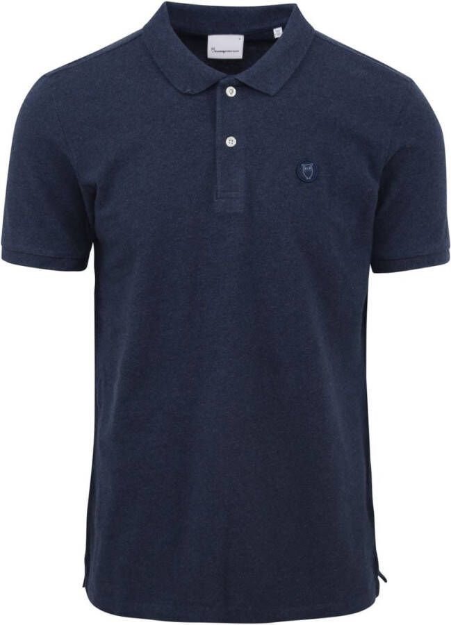 Knowledge Cotton Apparel KnowledgeCotton Apparel Polo Donkerblauw Blauw Heren