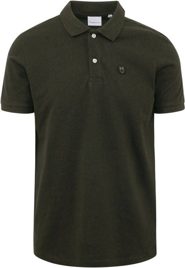 Knowledge Cotton Apparel KnowledgeCotton Apparel Polo Donkergroen Groen Heren