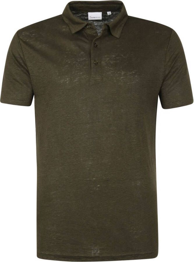 Knowledge Cotton Apparel Polo Rowan Groen Heren