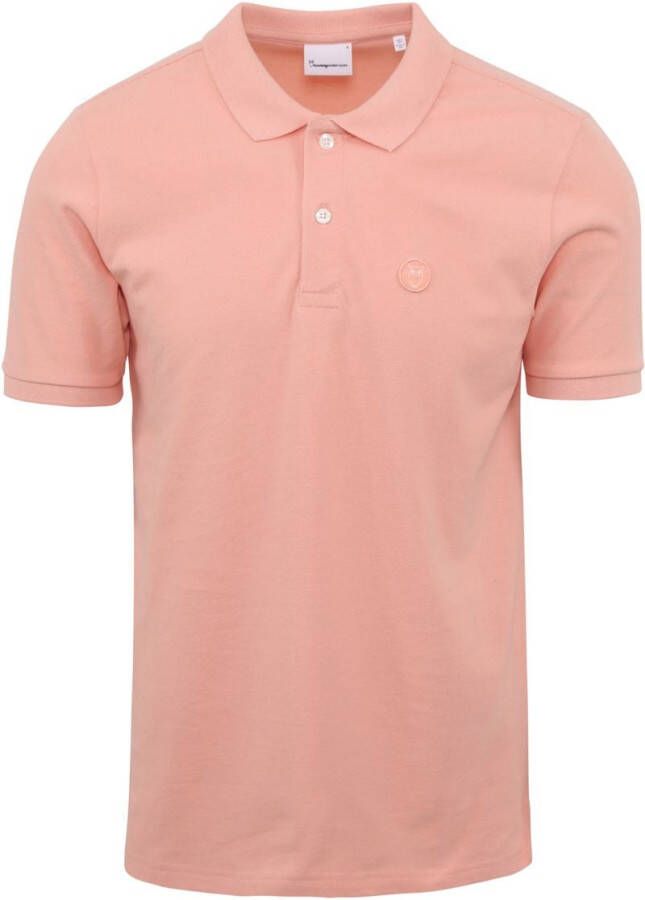 Knowledge Cotton Apparel KnowledgeCotton Apparel Polo Roze Heren