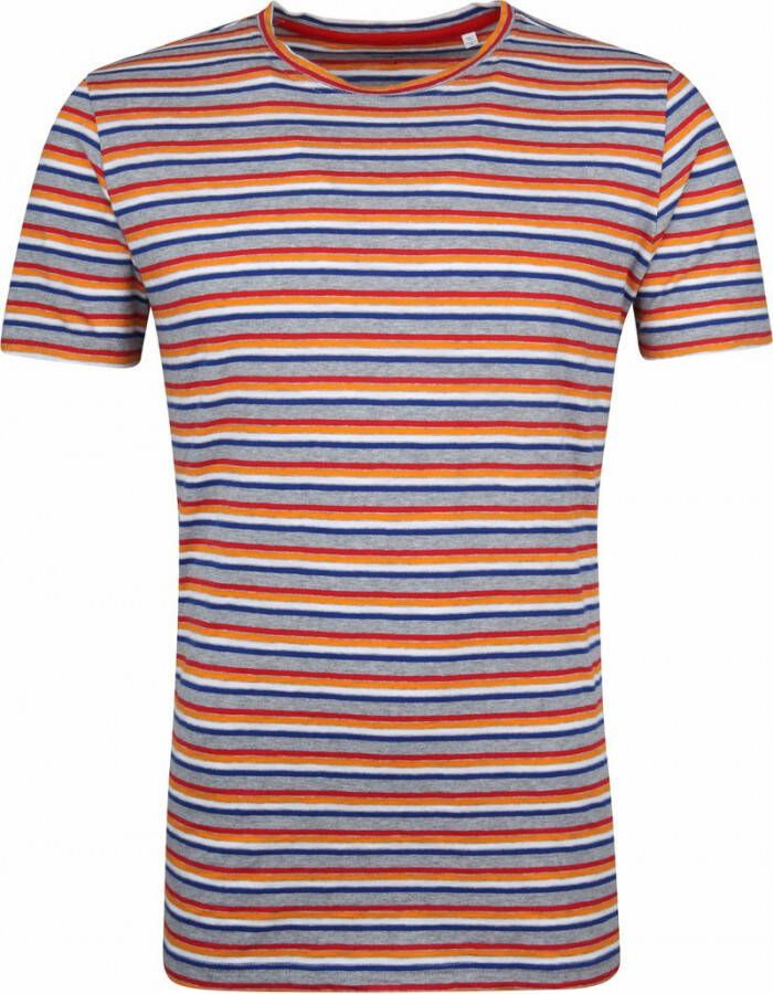 KnowledgeCotton Apparel T-shirt Alder Strepen