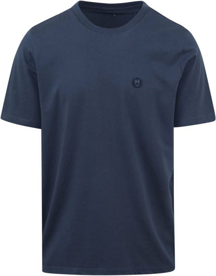 Knowledge Cotton Apparel KnowledgeCotton Apparel T-shirt Donkerblauw Blauw Heren