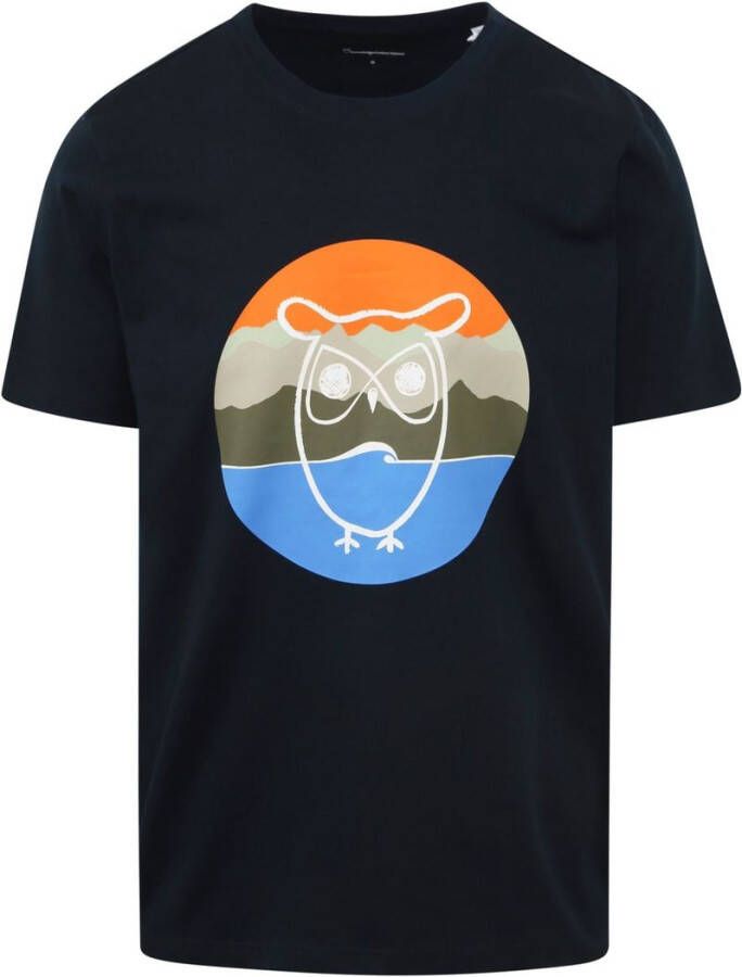Knowledge Cotton Apparel KnowledgeCotton Apparel T-shirt Blauw Heren