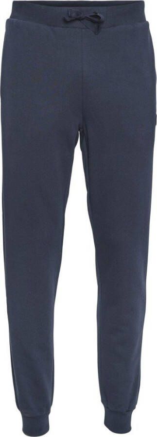 KnowledgeCotton Apparel Teak Joggingsbroek Donkerblauw