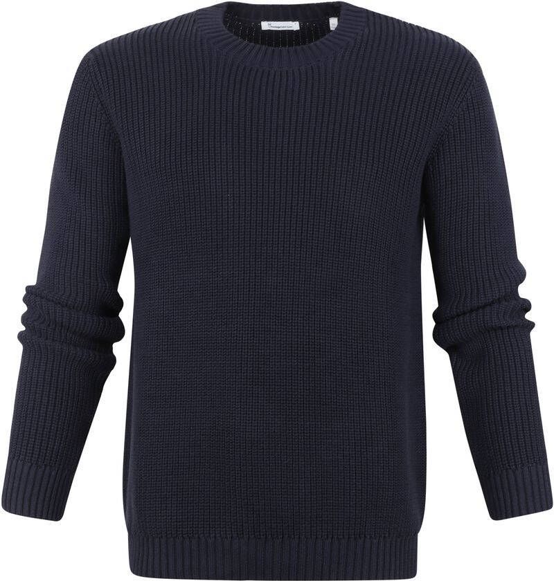 KnowledgeCotton Apparel Trui Valley Donkerblauw