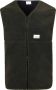 KnowledgeCotton Apparel Vest Teddy Fleece Donkergroen - Thumbnail 1