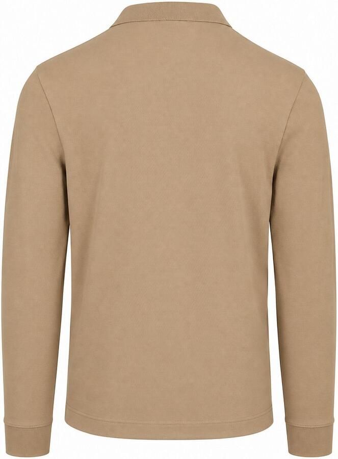 Lacoste Polo Shirt Lange Mouw Longsleeve Poloshirt Piqué Beige - Foto 2