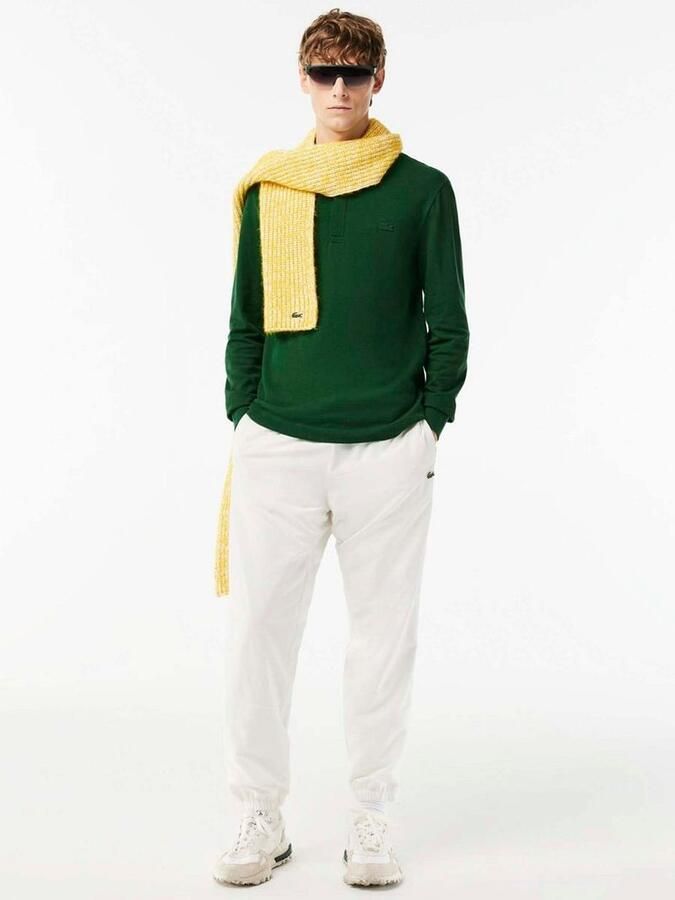 Lacoste Longsleeve Poloshirt Piqué Donkergroen - Foto 3