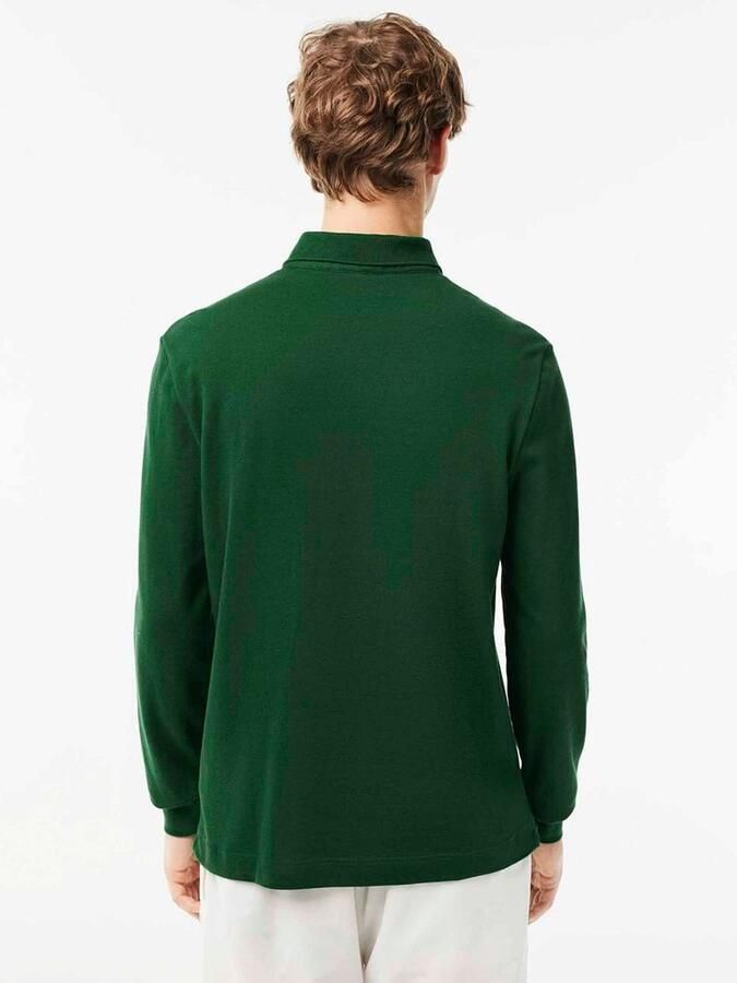 Lacoste Longsleeve Poloshirt Piqué Donkergroen - Foto 5