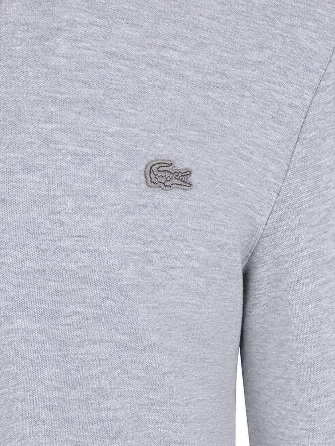 Lacoste Polo Shirt Lange Mouw Longsleeve Poloshirt Piqué Licht Grijs