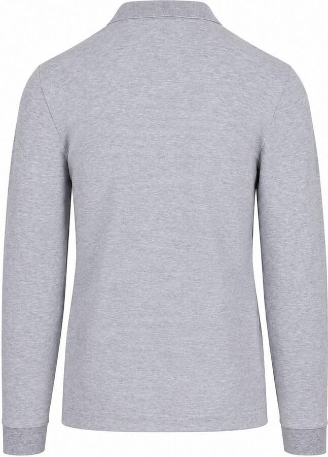 Lacoste Polo Shirt Lange Mouw Longsleeve Poloshirt Piqué Licht Grijs - Foto 2