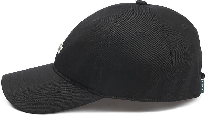 Lacoste Zwarte ongestructureerde pet met klein logo Black Heren - Foto 5