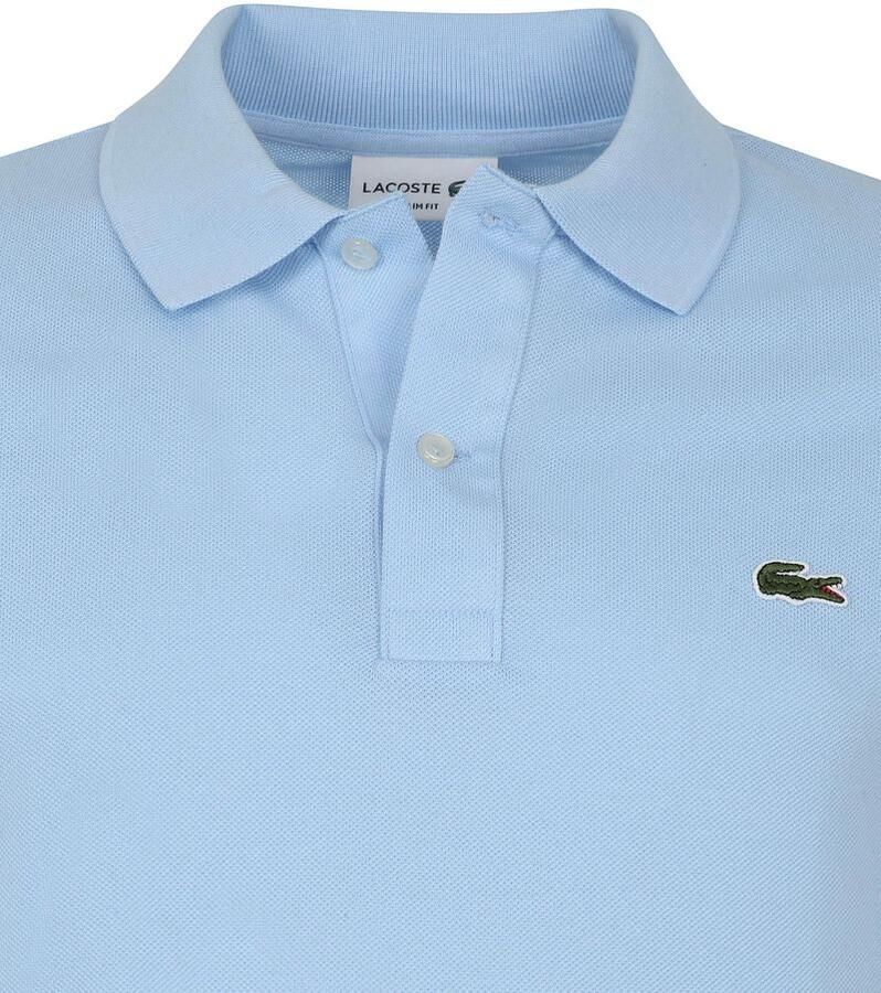 LACOSTE Heren Polo's & T-shirts Regular Fit Cotton Blend Polo Shirt Lichtblauw - Foto 13