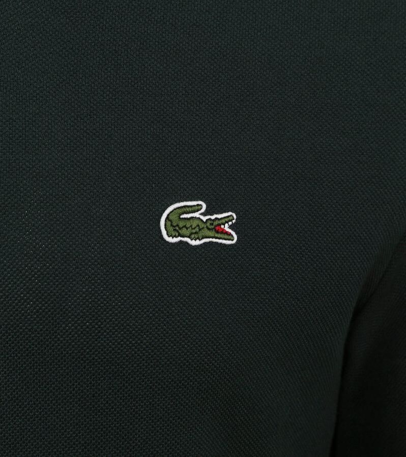 LACOSTE Heren Polo's & T-shirts 1hp2 Men Long Sleeved Best Polo Donkergroen - Foto 6