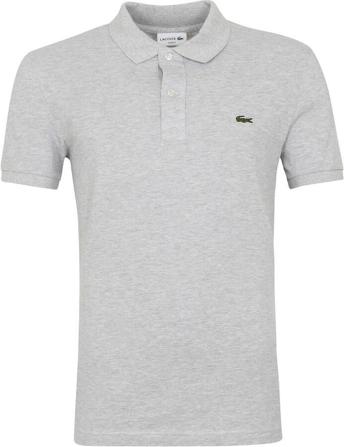 Lacoste Grijze poloshirt met korte mouwen Gray Heren