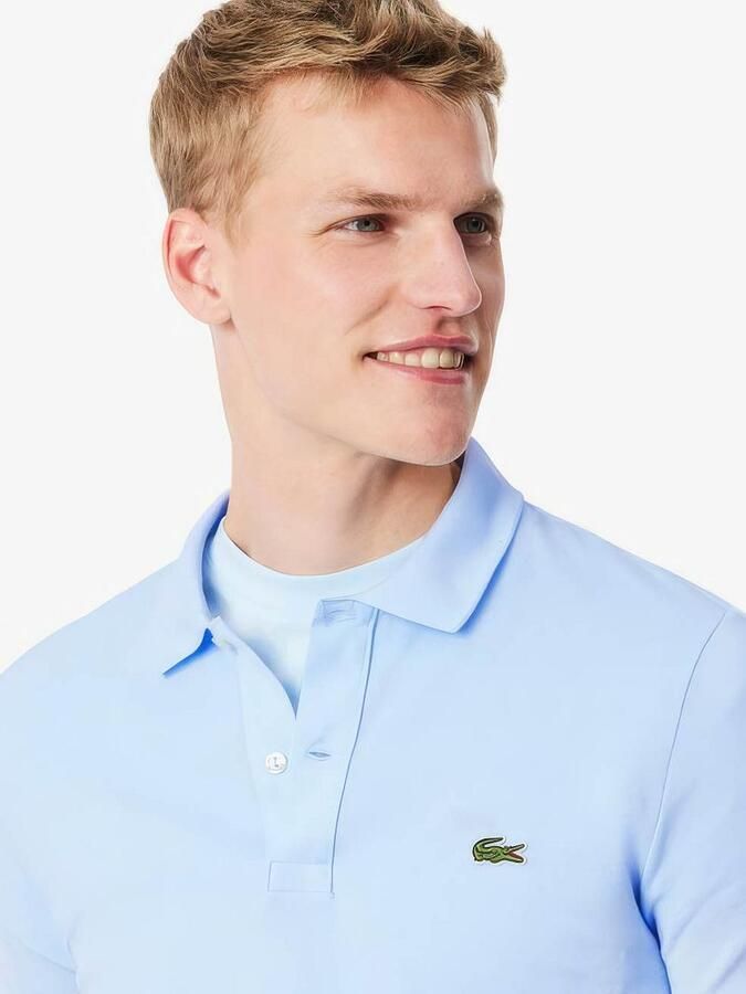 LACOSTE Heren Polo's & T-shirts Regular Fit Cotton Blend Polo Shirt Lichtblauw - Foto 12