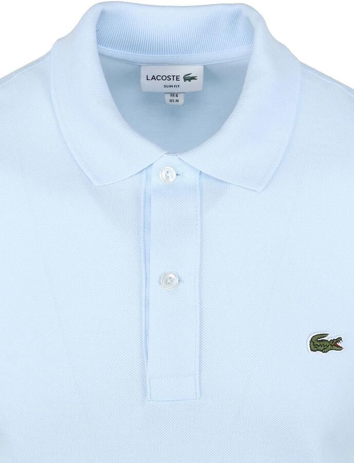 LACOSTE Heren Polo's & T-shirts Regular Fit Cotton Blend Polo Shirt Lichtblauw - Foto 18