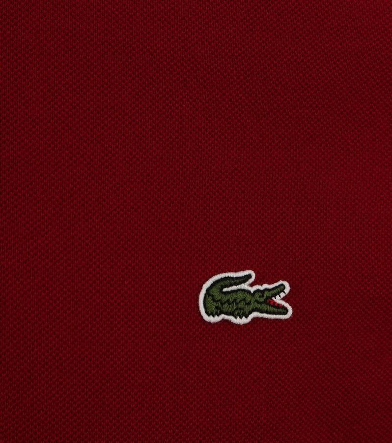 Lacoste Klassieke Katoenen Polo met Moeder van Parel Knopen Red Heren - Foto 8