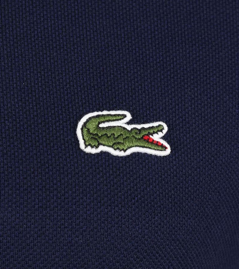Lacoste Slim fit polo van effen petit piqué Navy Blue Blauw Heren - Foto 7
