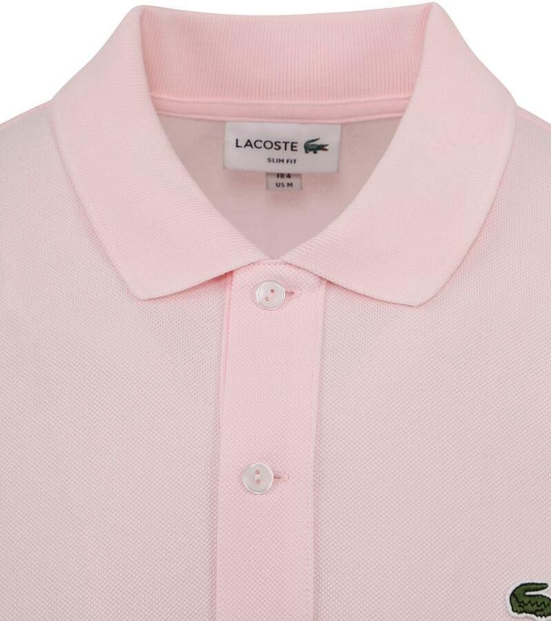 LACOSTE Heren Polo's & T-shirts Original L 12.12 Poloshirt Slim Fit Lichtroze - Foto 7