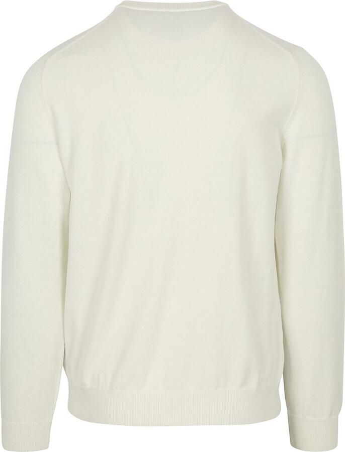 Lacoste Witte Sweater met Geborduurde Krokodil White Heren - Foto 2