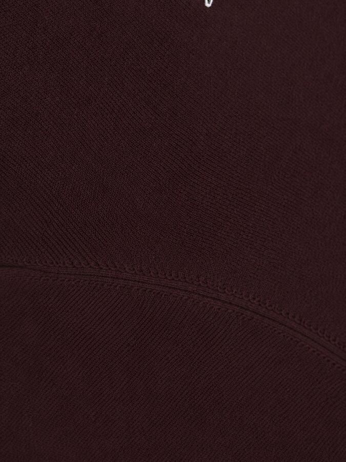 Lacoste regular fit gebreide trui roodbruin - Foto 3
