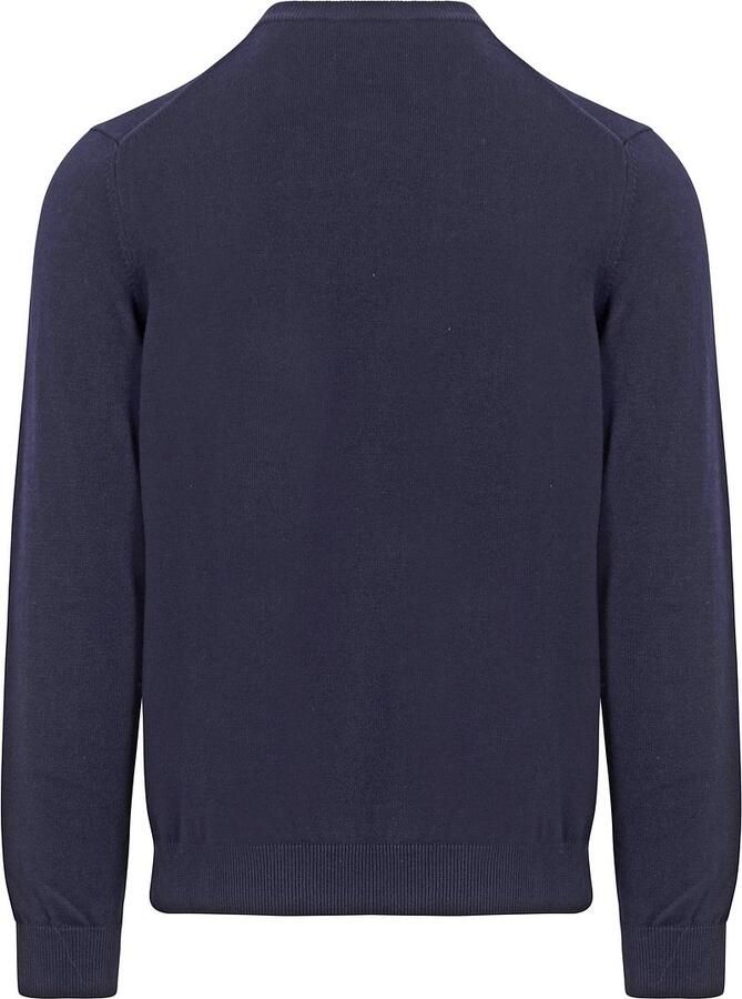 Lacoste Blauwe Crew Neck Sweater met Iconisch Logo Blue Heren