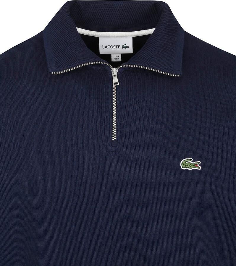 LACOSTE Heren Truien & Vesten Regular Fit High Neck Zipped Sweatshirt Donkerblauw - Foto 8