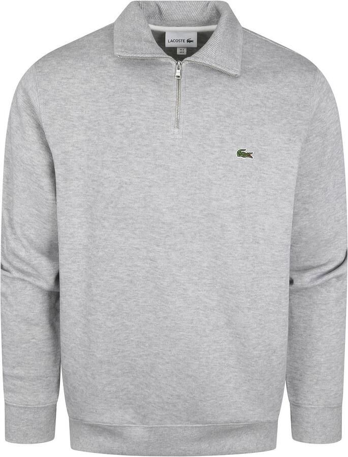 LACOSTE Heren Truien & Vesten Regular Fit High Neck Zipped Sweatshirt Grijs - Foto 8