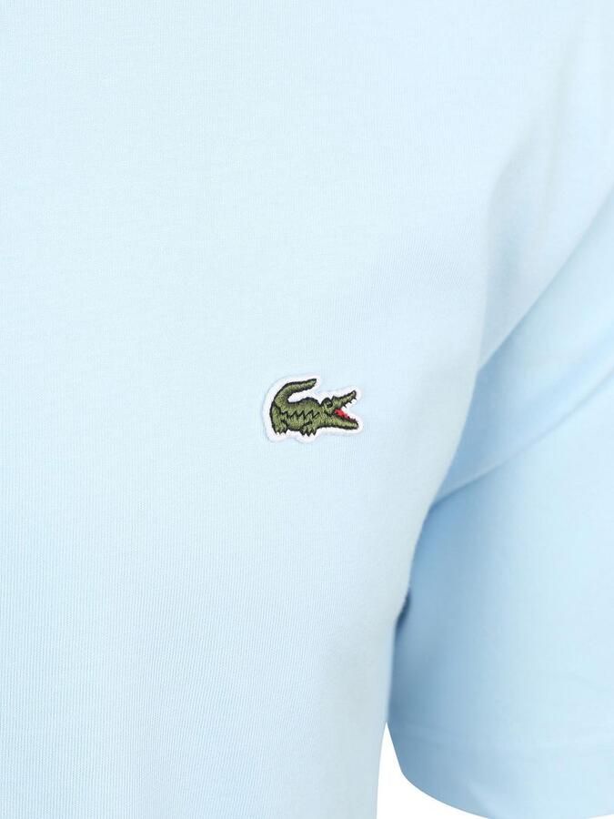 Lacoste Klassieke Katoenen Gebreide Tee Lichtroze Blue Heren - Foto 5