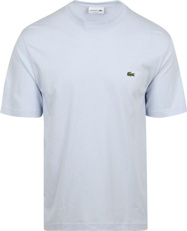 Lacoste Klassieke pasvorm Logo Geborduurd T-shirt Blue Heren