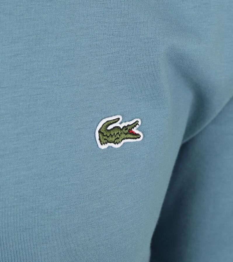 Lacoste Iconisch T-shirt Blauw Grijs Katoen Blue Heren
