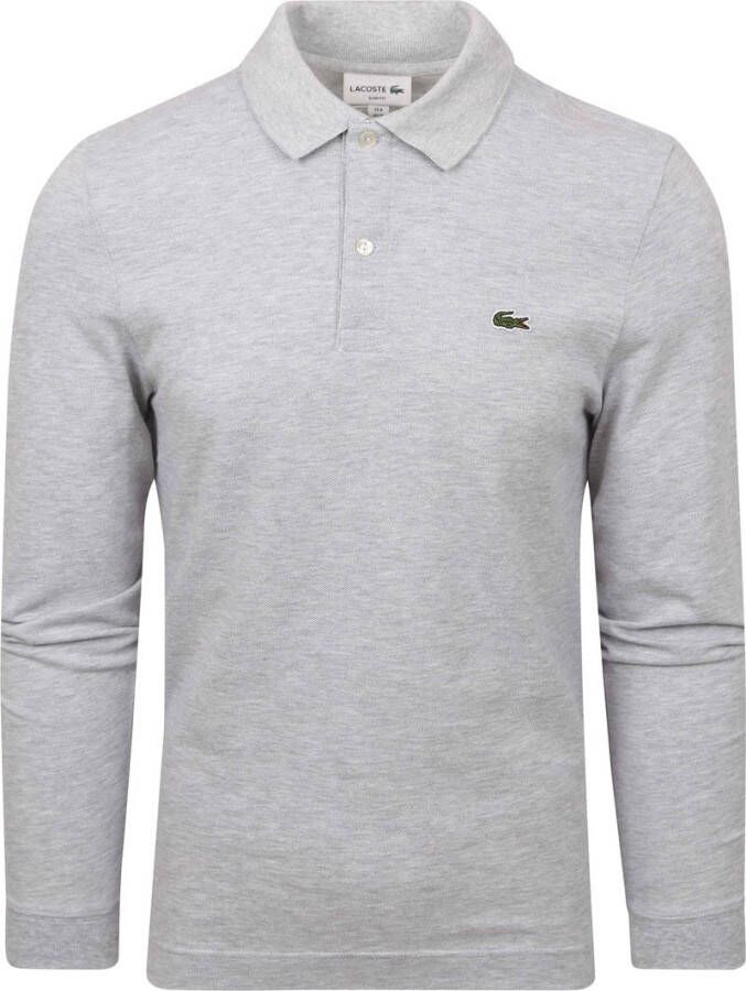 Lacoste Poloshirt Lange mouwen Grijs
