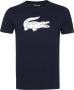Lacoste Katoenen T-shirt met korte mouwen Bedrukt Blue Heren - Thumbnail 1