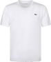 Lacoste t-shirt wit ronde hals - Thumbnail 1