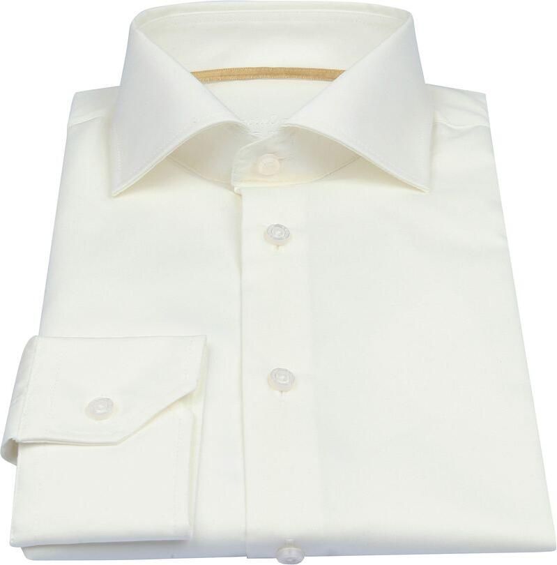 Ledub Trouwoverhemd Slimfit Off-White - Foto 3